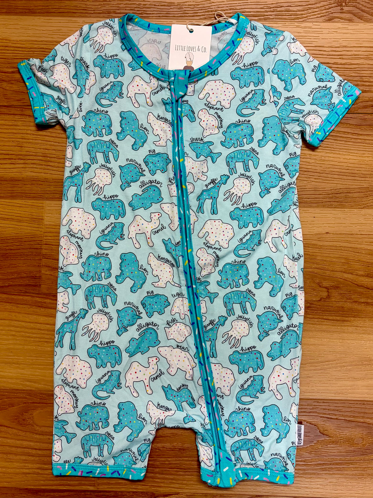 Frosted Animals Bamboo Shorts PJs-NEW