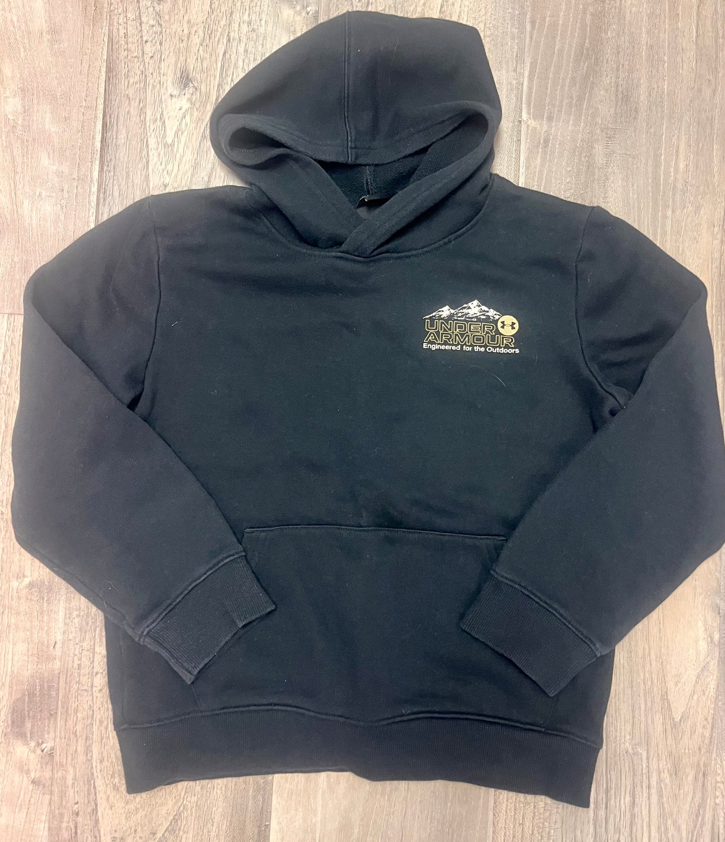 Kids-Under Armor Hoodie-Size Medium-Black