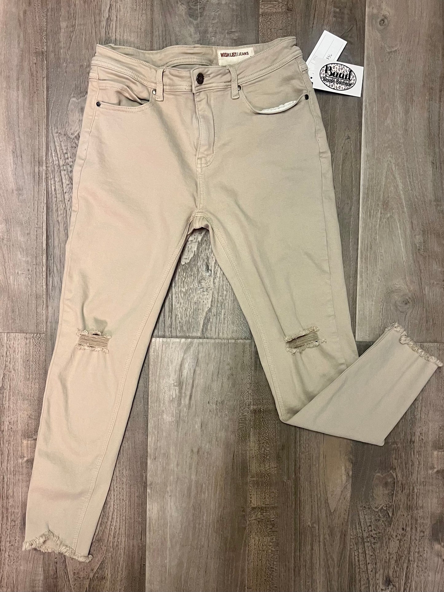Wishlist Khaki Denim-Size Large 9/11-NEW!
