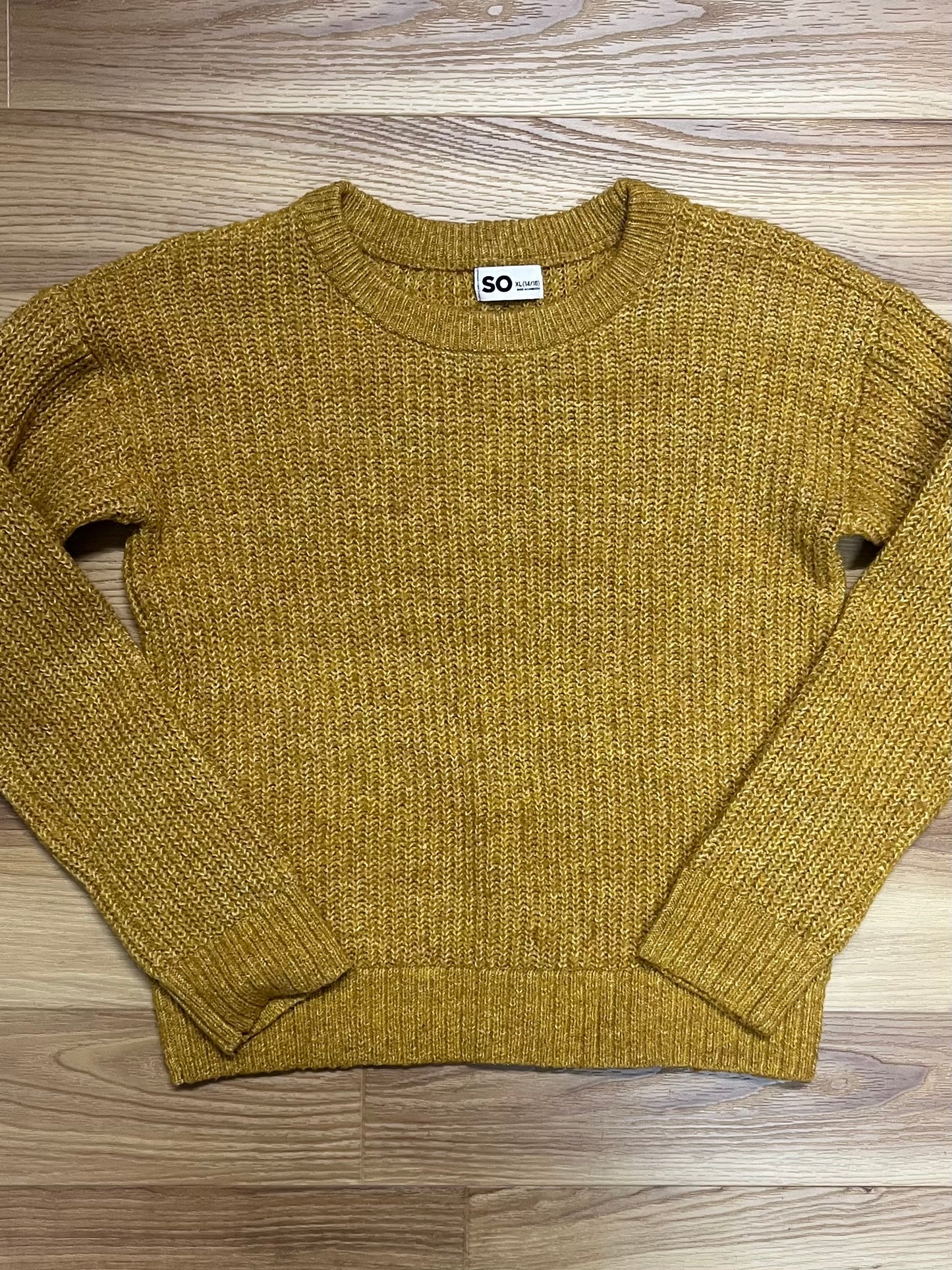 Kids-SO Sweater-Size XL-Mustard