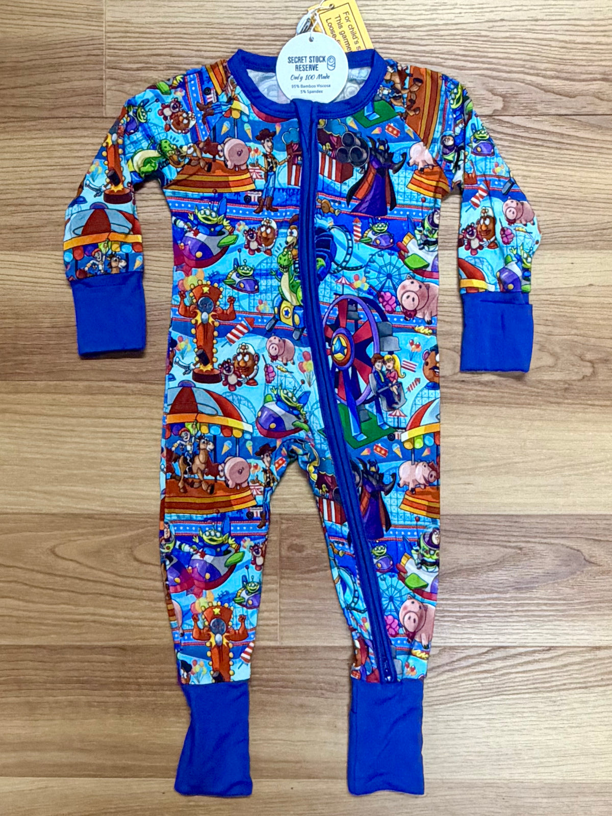 Toy Story Bamboo PJs Sleeper-NEW! 3/6 Months