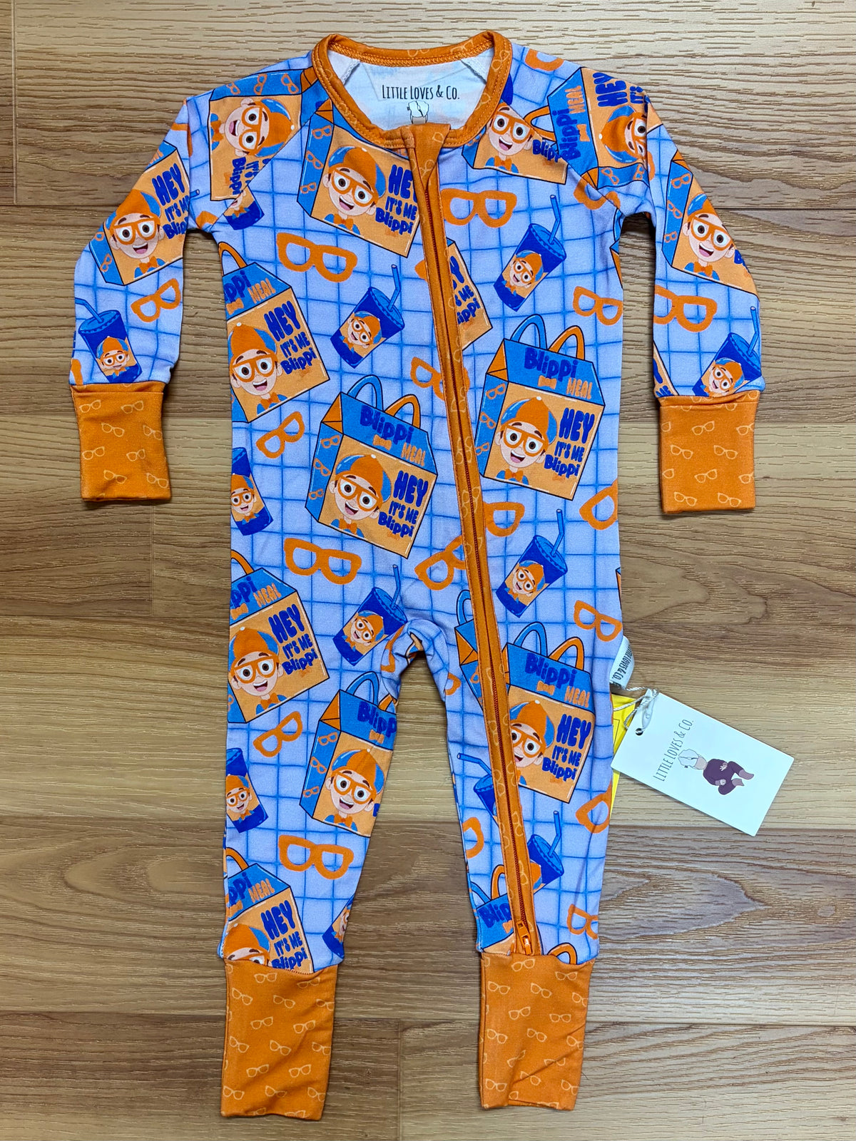 Blippi Bamboo Sleeper-Size 3/6 Months-NEW
