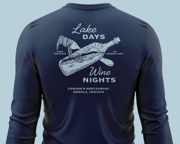 Caruso's 50th Anniversary Rash Guard Long Sleeve-Navy One Color Design