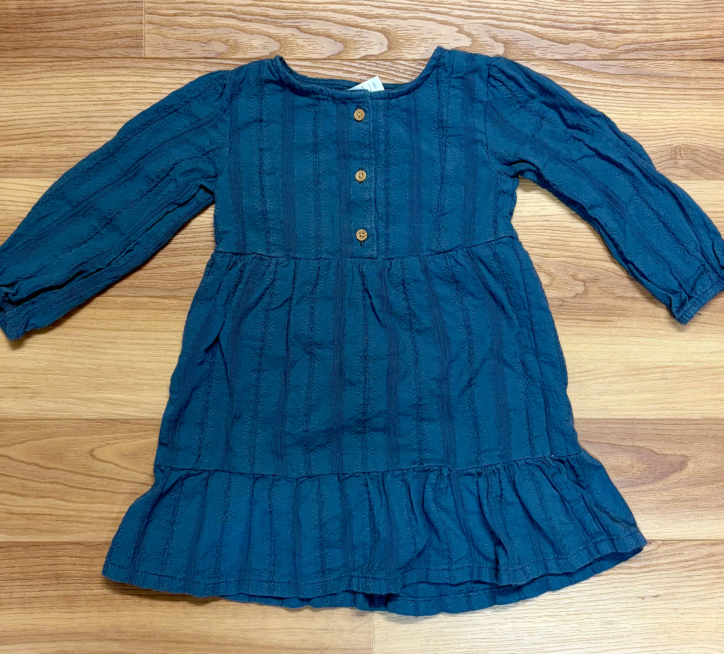 Kids-Little Co. Dress-Size 24 Months-Blue/Grey