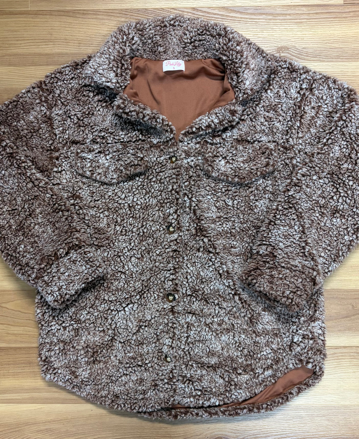 Pink Lilly Sherpa-Size Small