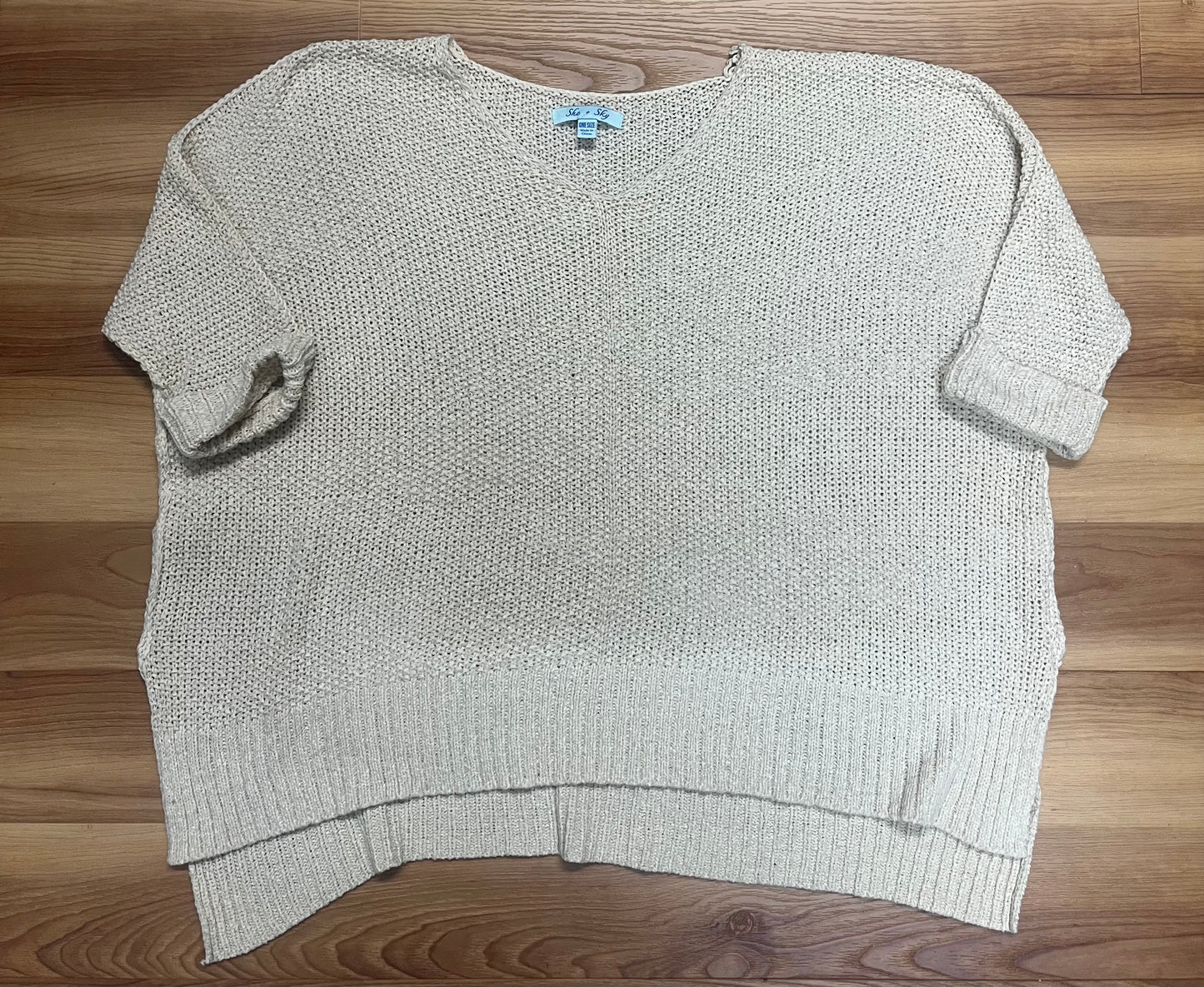 She & Sky Sweater-Size one Size