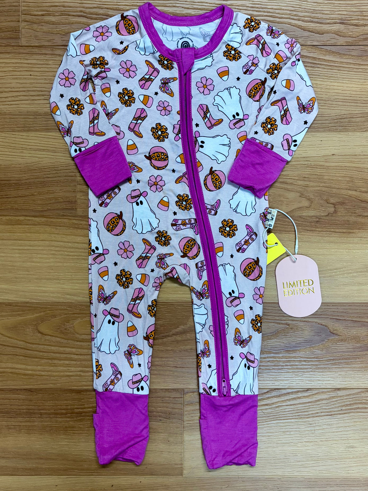 Ghost Cowgirl Bamboo Sleeper-Size 3/6 Months-NEW