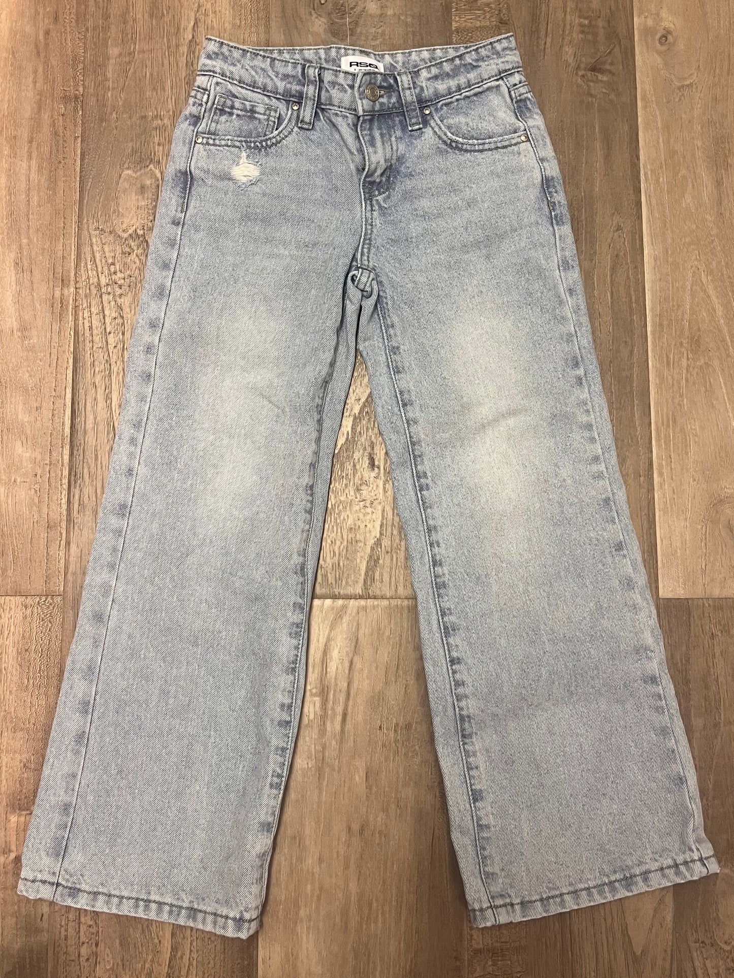 Kids-RSQ Denim Low Rise Wide Leg-Size 8
