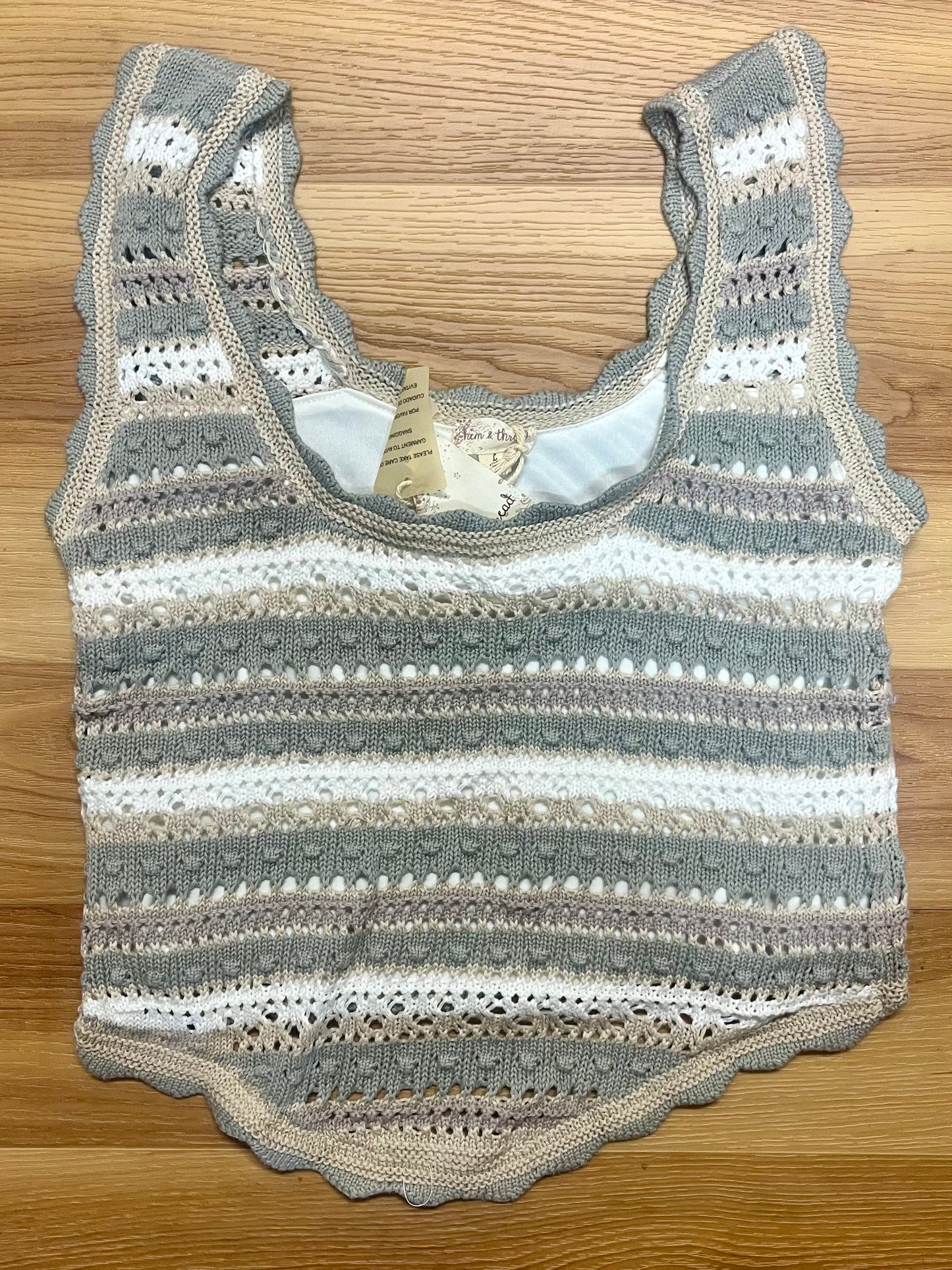 Hem and Thread Tank-Size Large-NEW