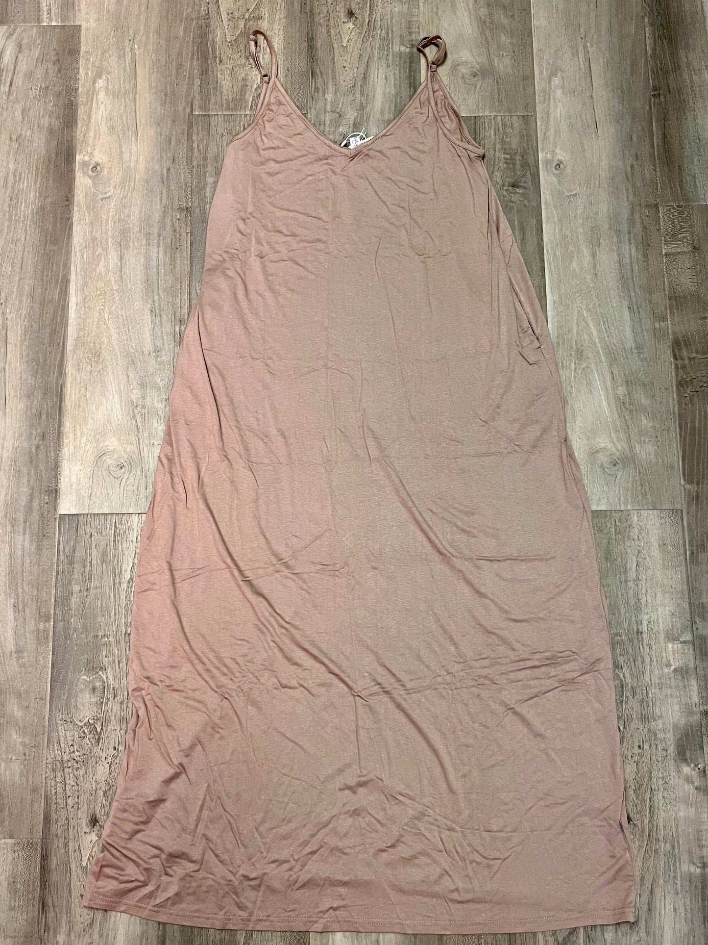 Poetsky Maxi Dress-Size XL-Tan-NEW
