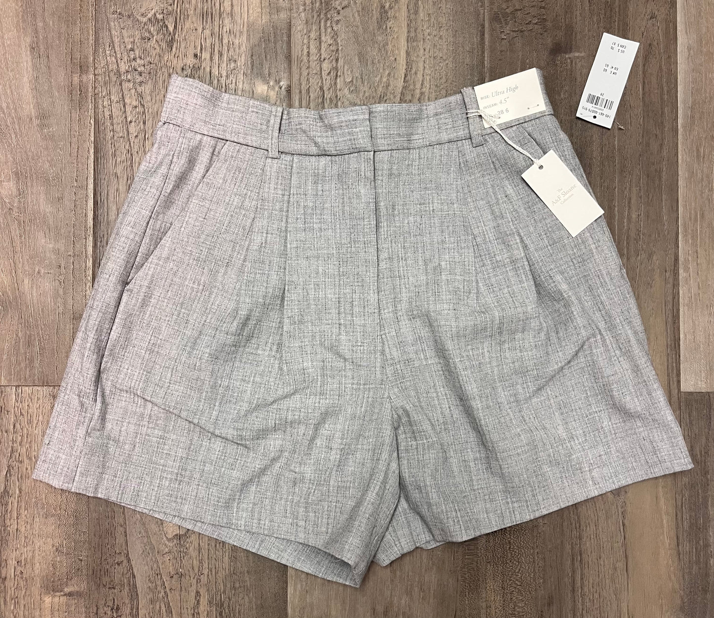 Abercrombie Shorts-Size 6-Grey-NEW