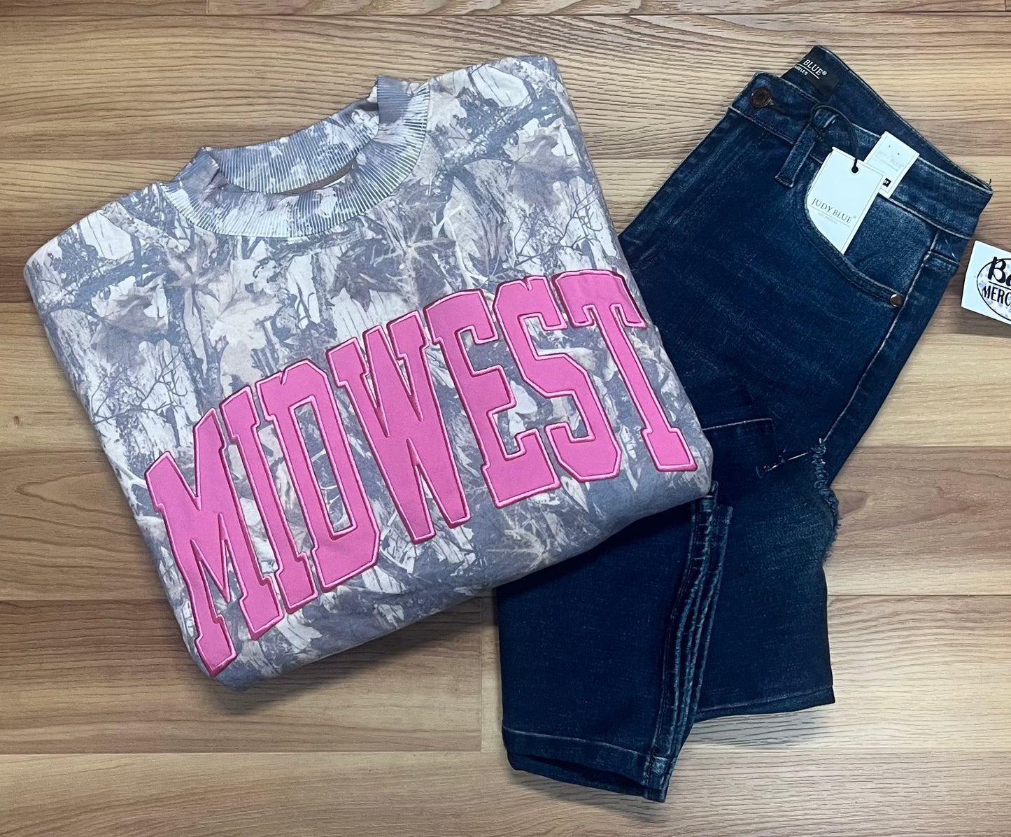 Midwest Camo Mock Neck Sweatshirt