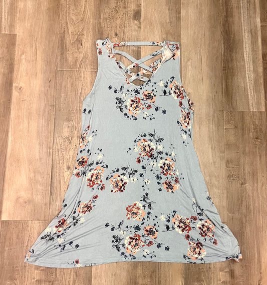 Maurices Dress-Size 2XL-Light Blue