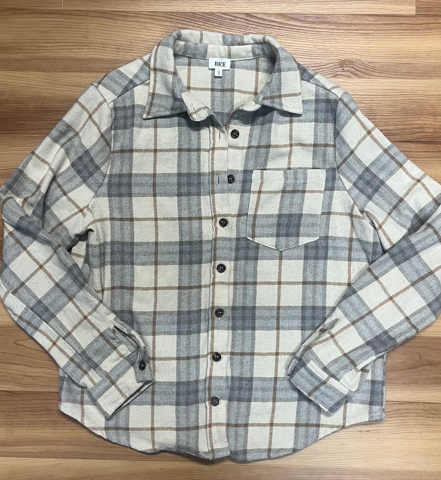 BKE Flannel Shacket-Size Large