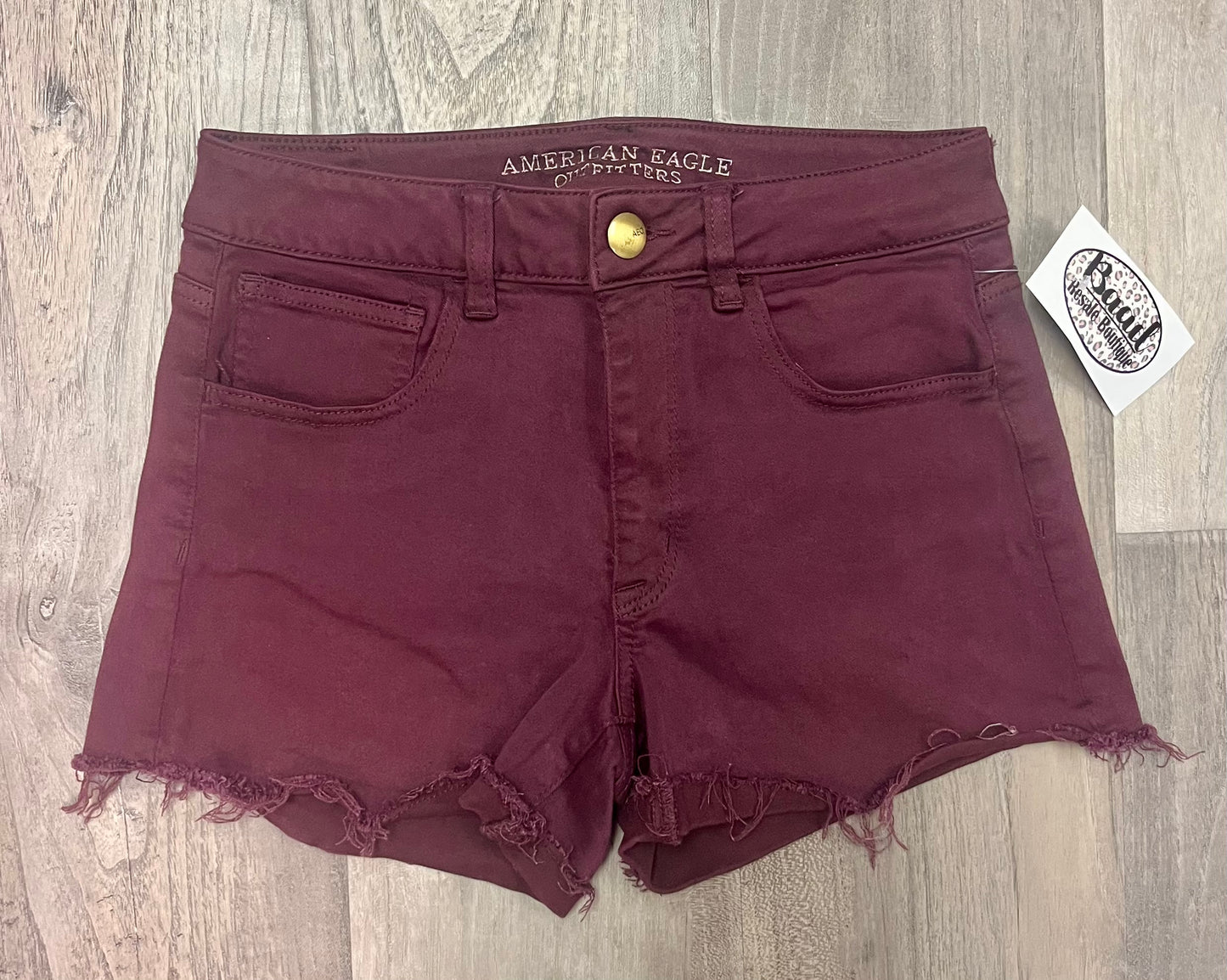 American Eagle Shorts-Size 6-Maroon