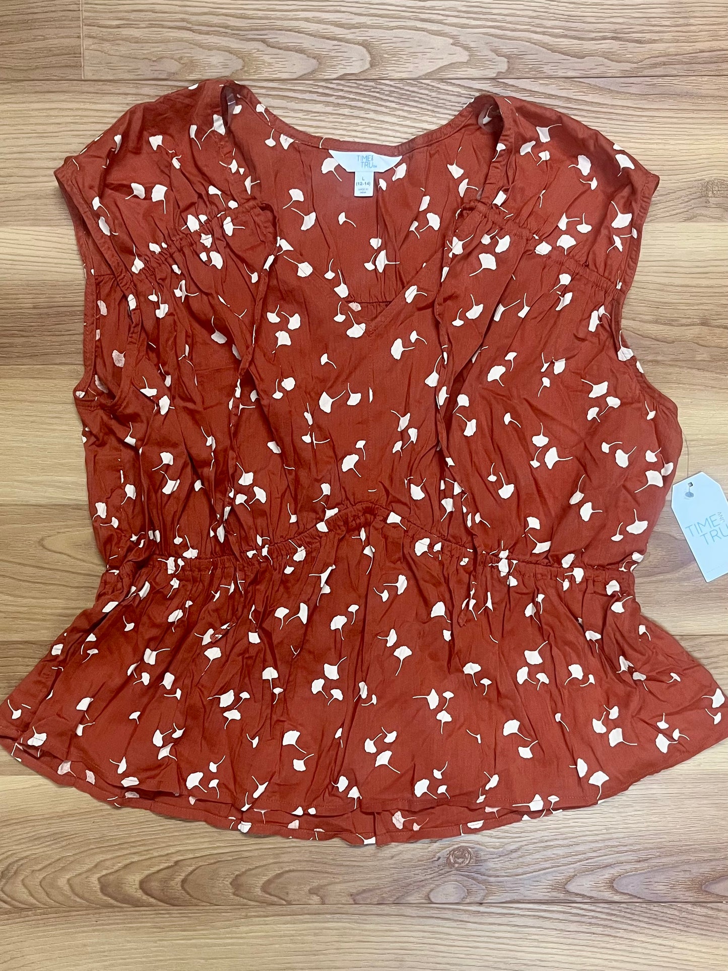 Time and Tru SS-Size Large-Rust