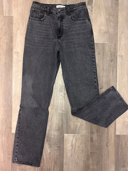 Abercrombie Black Denim-Size 6 Long