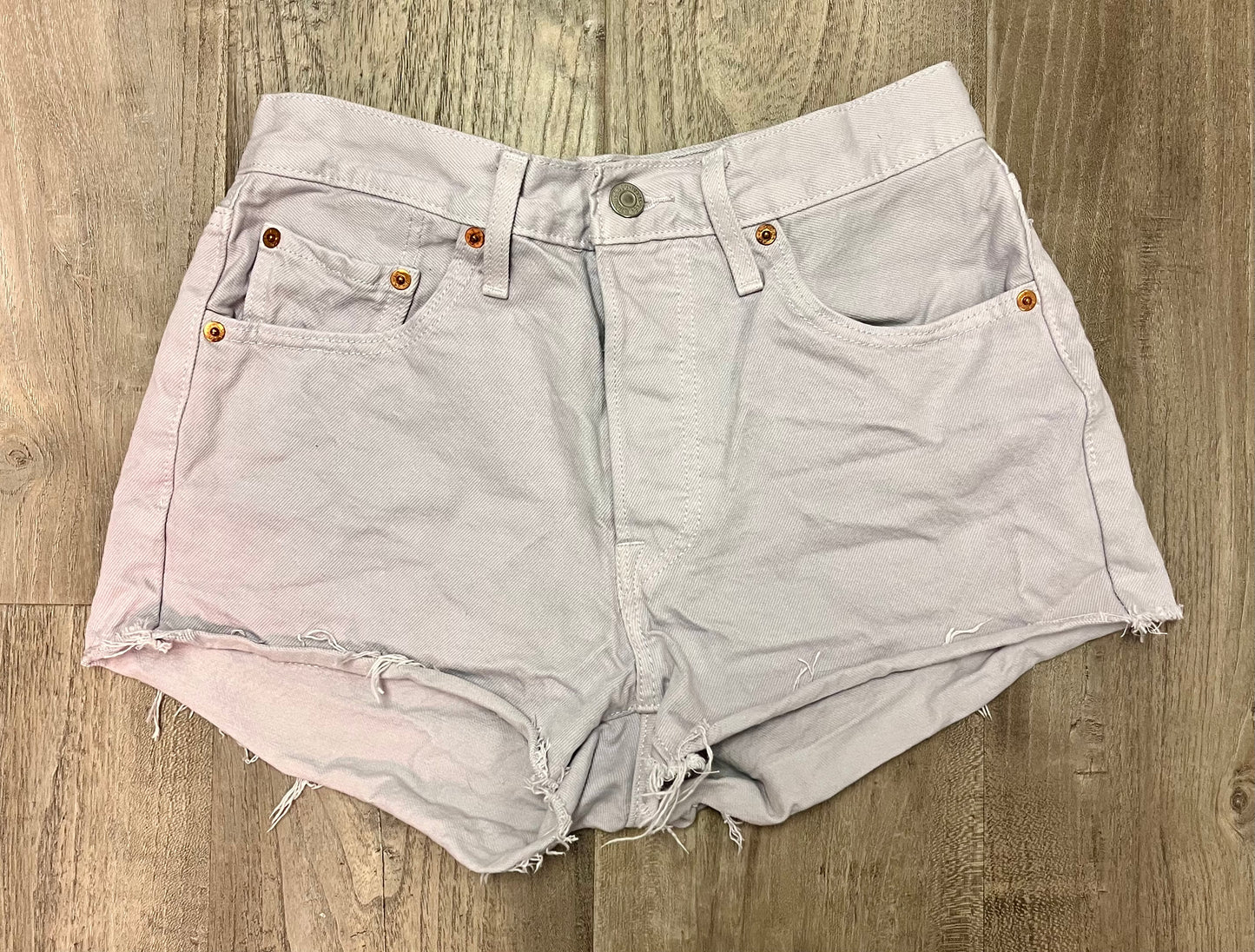 Levi 501 Lavender Shorts-Size 3