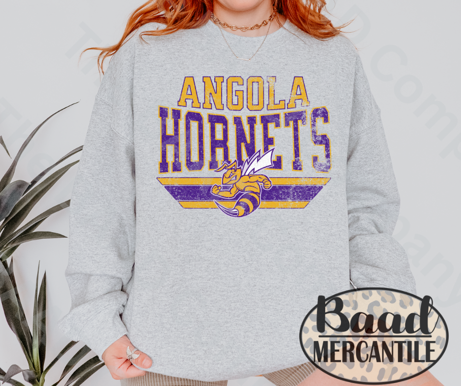 Angola Hornets Vintage Crewneck