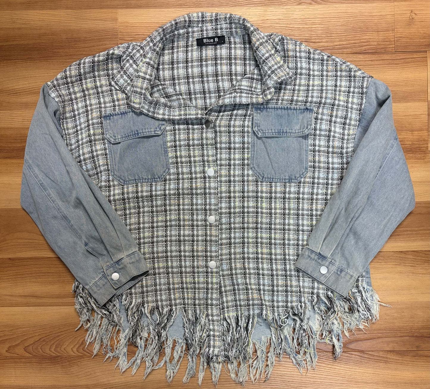 Blue B Shacket-Size Large