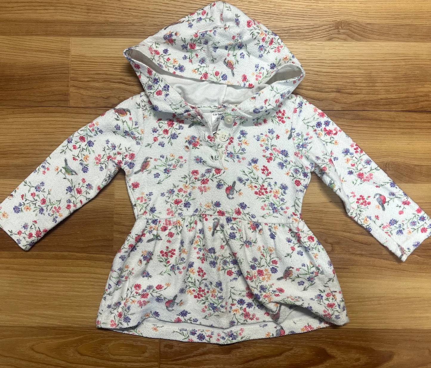 Kids-Carters Hoodied-24 months Floral
