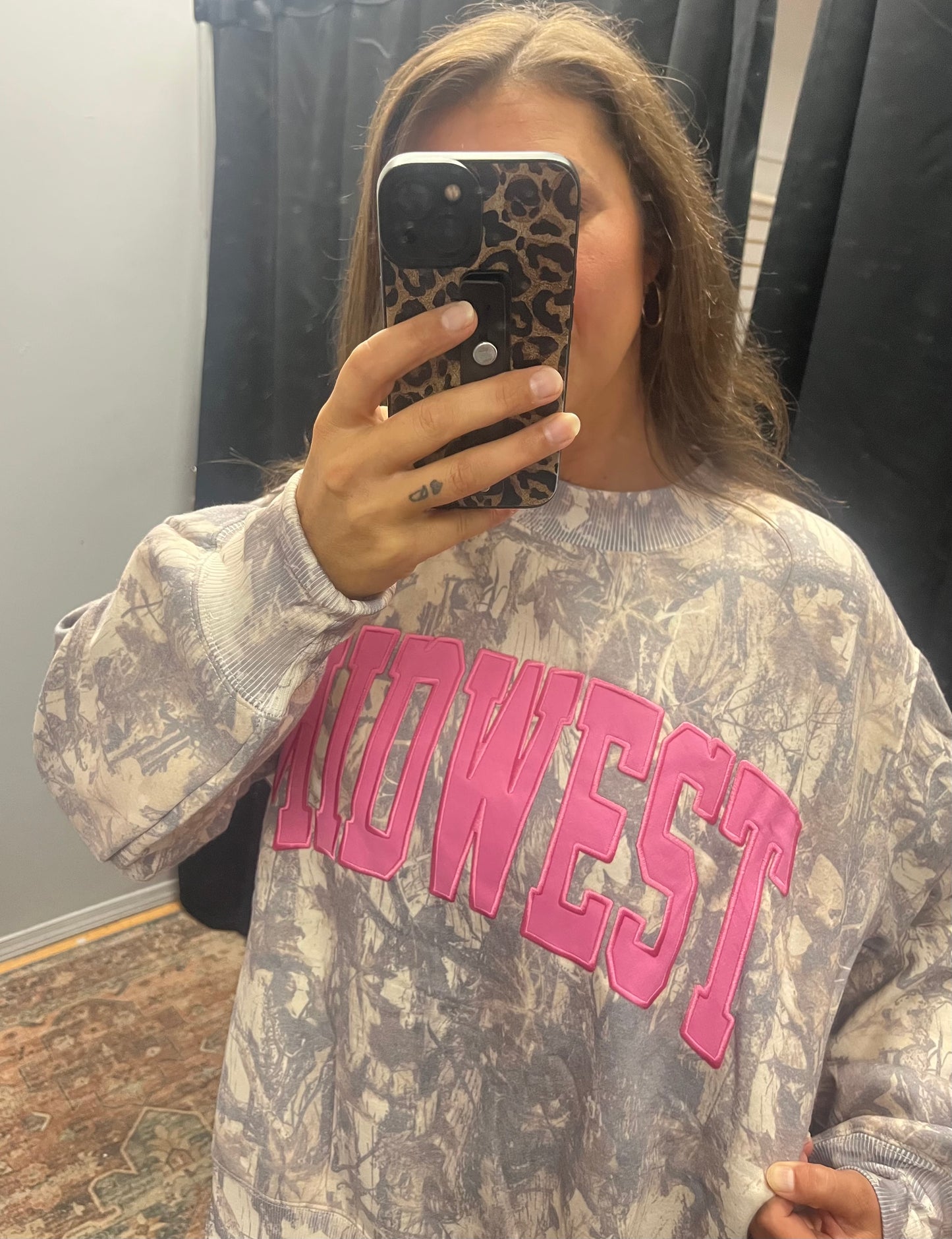Midwest Camo Mock Neck Sweatshirt