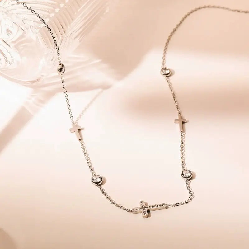 18k Free Cross Necklace