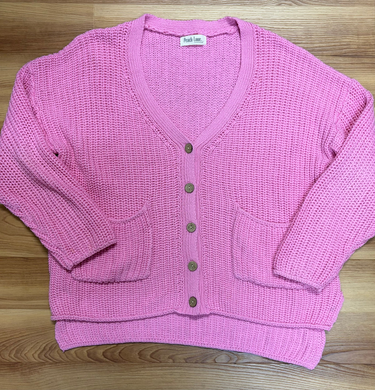 Peach Love Cardigan-Size Large