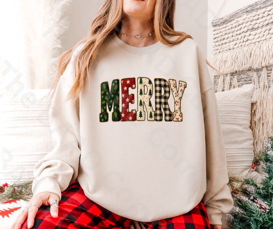 New-Merry Crewneck