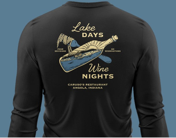 Caruso's 50th Anniversary Rash Guard Long Sleeve-Black Two Color Design
