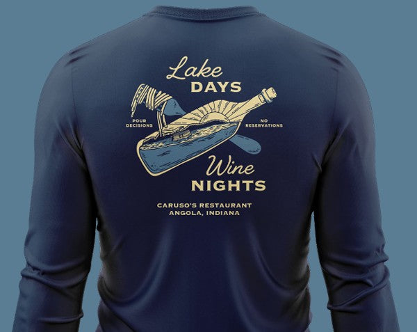 Caruso's 50th Anniversary Rash Guard Long Sleeve-Navy Two Color Design