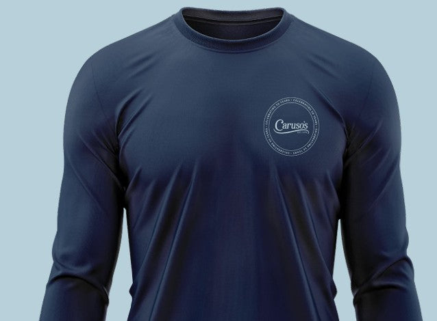 Caruso's 50th Anniversary Rash Guard Long Sleeve-Navy One Color Design
