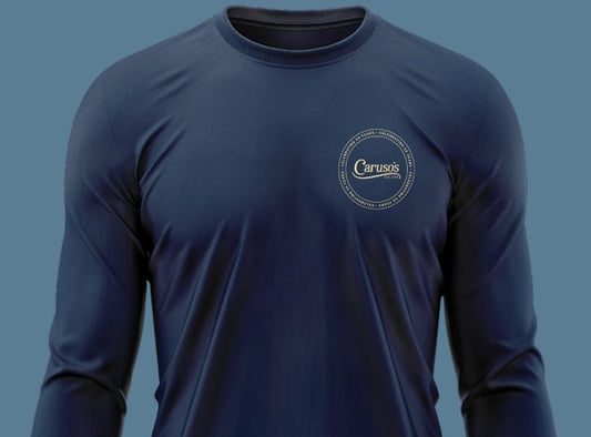 Caruso's 50th Anniversary Rash Guard Long Sleeve-Navy Two Color Design