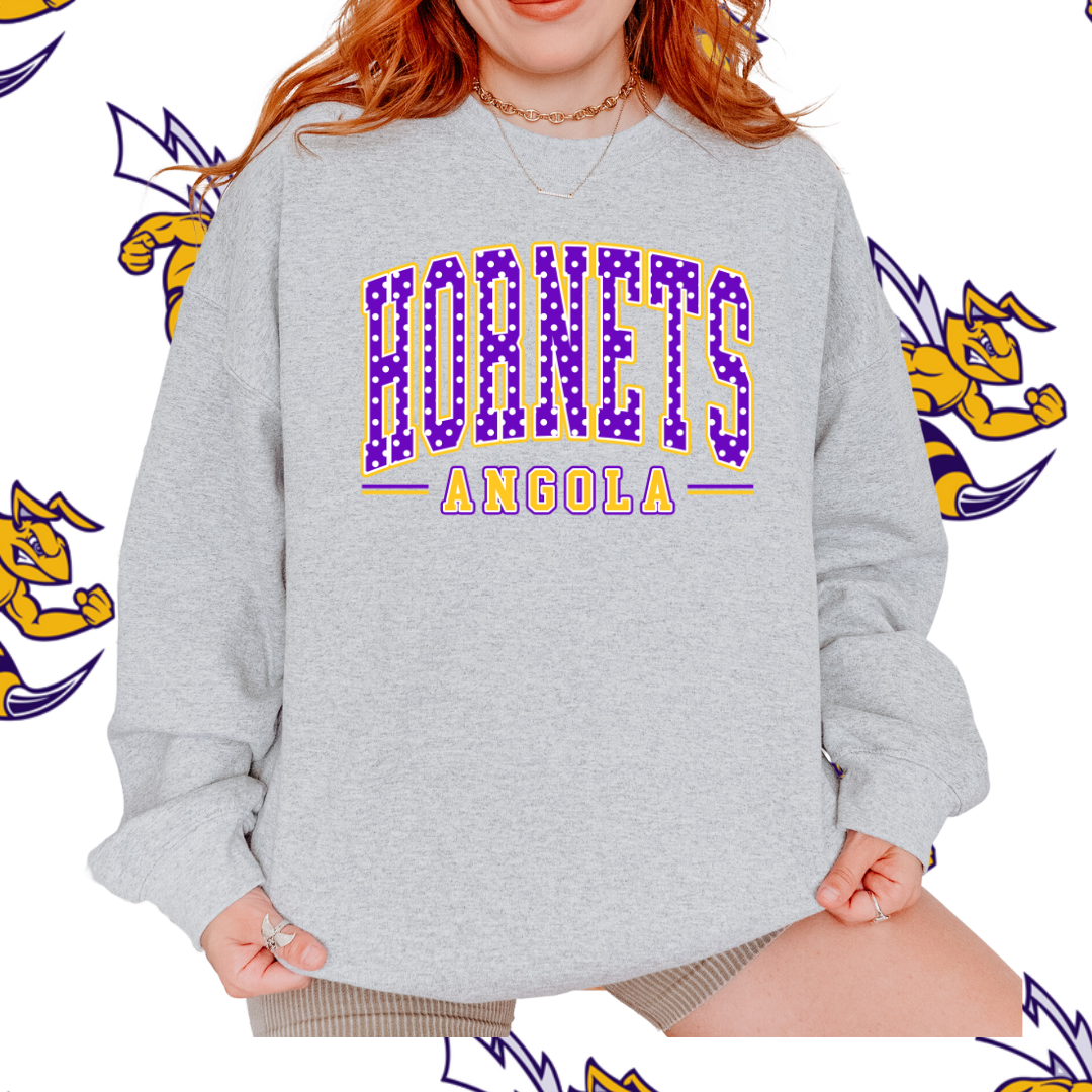 Polka Dot Hornet Graphic Crewneck