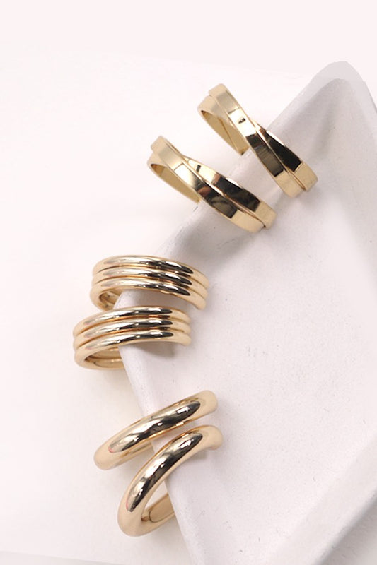 Gold Trio Earrings